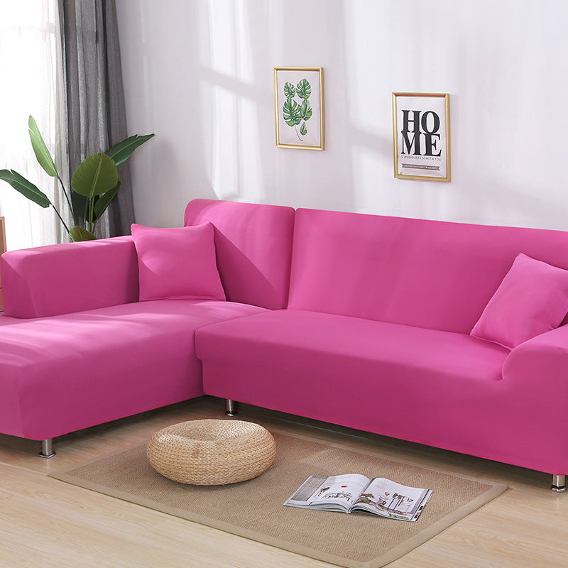Tight Wrap Sofa Cover Elastic 2 Pieces Sofa Cover
